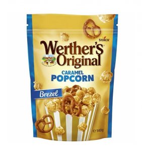 Werther's Original karamelový popkorn s praclíkmi 140 g